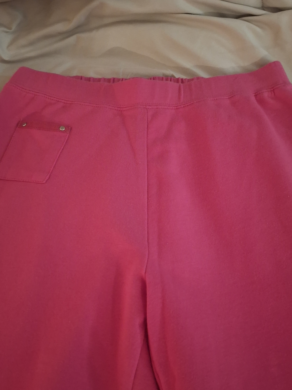 Kim Rogers Women's Hot Pink Elastic Waist Lounge Pants - Picture 4 of 8